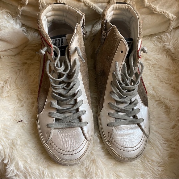 Golden goose slide high tops leather/suede - Picture 13 of 16